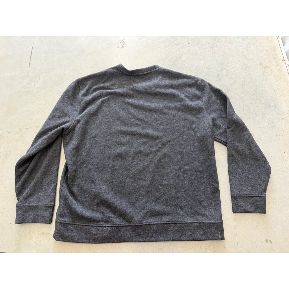 Jachs New York Men's Gray Fleece Logo Crew Neck Pullover Sweatshirt Solid
